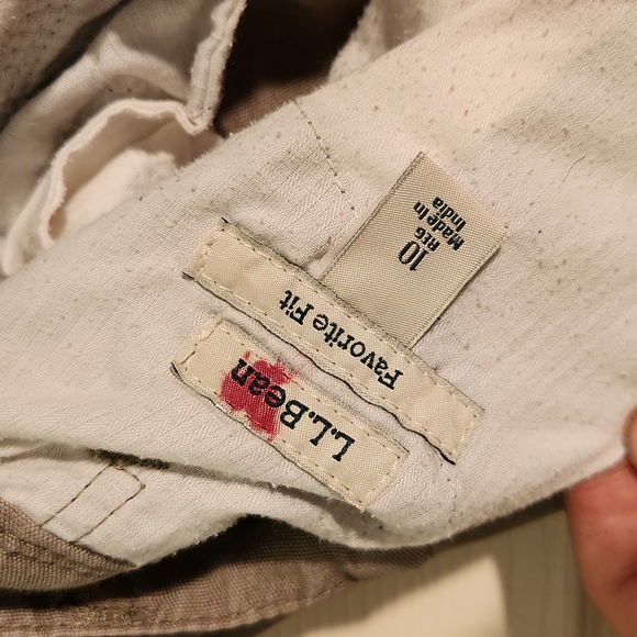 LL bean linen blend pants - Picture 2 of 4